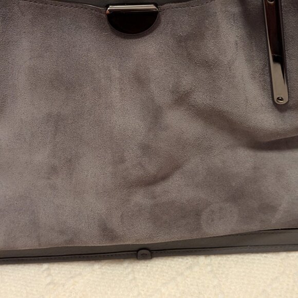 Coach Mixed Leather Dreamer 36 Handbag Gray - Picture 15 of 16